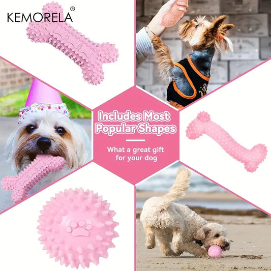 6-Piece Dog Chew Toy Set for Small and Medium Dogs - side view