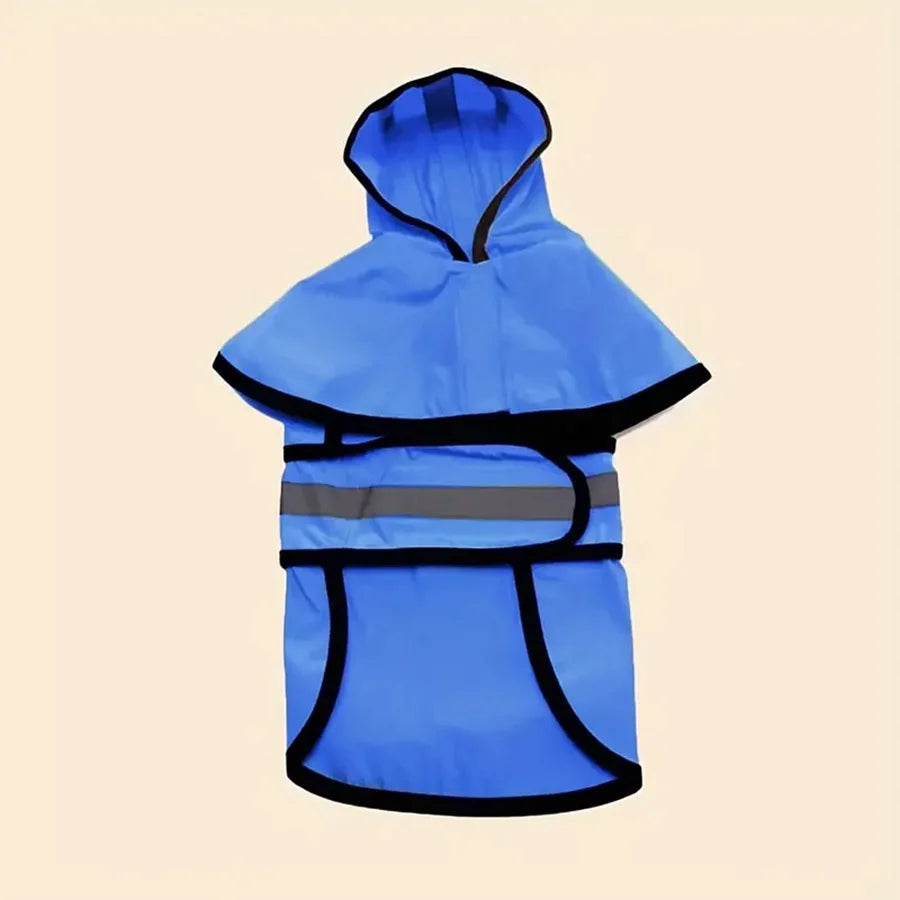 Waterproof Windproof Adjustable Dog Raincoat - size reference