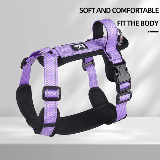 Escape-Proof Dog Harness with Control Handle - side view