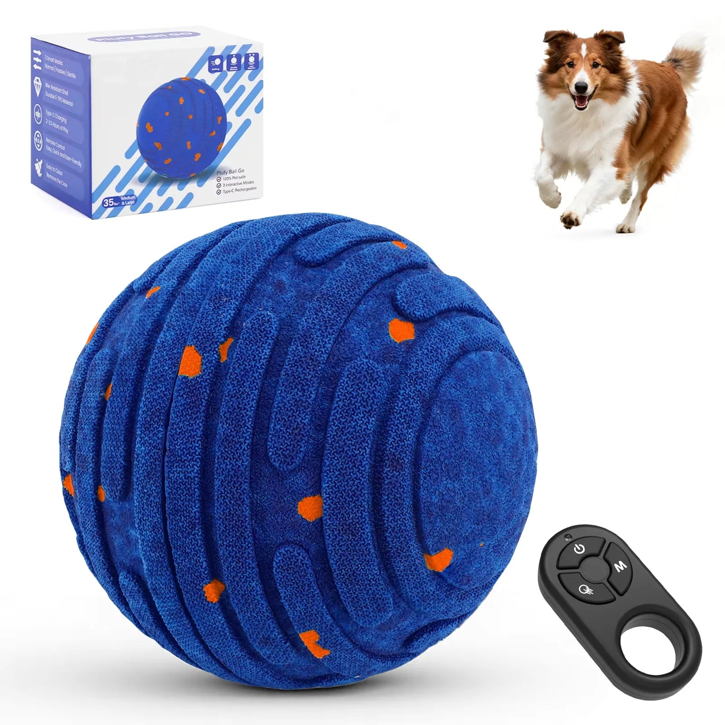 Indestructible Auto-Moving Smart Dog Ball for Tough Chewers - CSLD