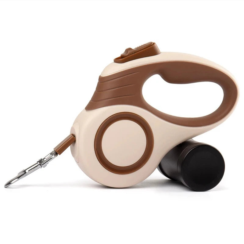 Automatic Retractable Leash for Small Dogs and Cats - Brown / 3M