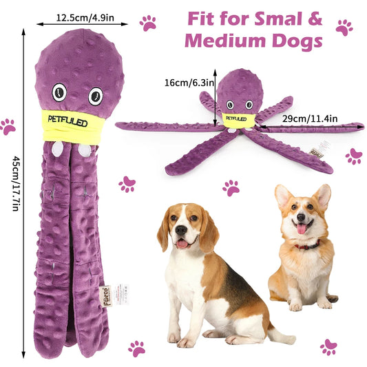 Octopus Snuffle Dog Toy for Slow Eating - side view