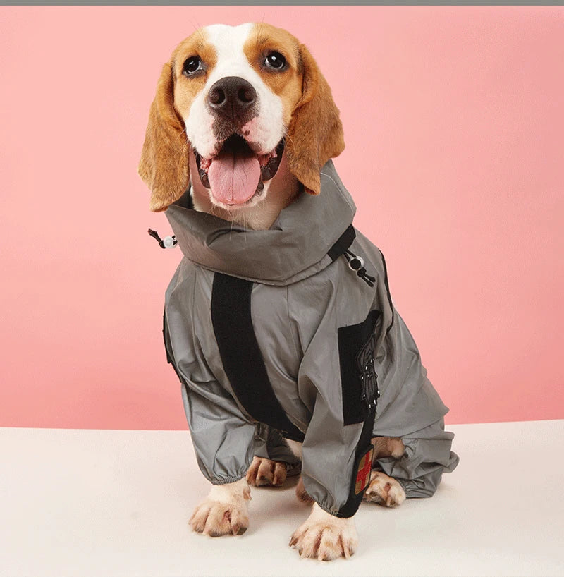 Reflective Sun-Protective Dog Raincoat Jumpsuit - view 22