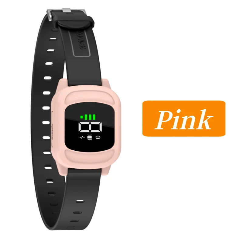 Waterproof Auto Anti-Barking Dog Collar (USB-C Rechargeable) - 016-GJ-Pink