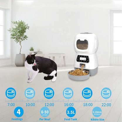 3.5L WiFi Smart Cat Feeder with Voice Recorder - view 12