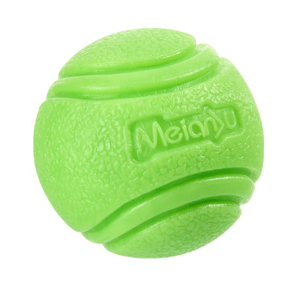 Durable Rubber Bouncy Dog Ball for Outdoor Fetch - green / XL-8cm