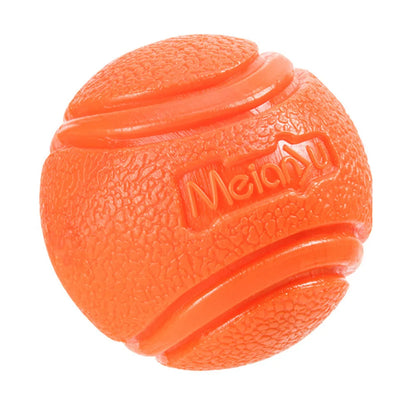 Durable Rubber Bouncy Dog Ball for Outdoor Fetch - Orange / XL-8cm