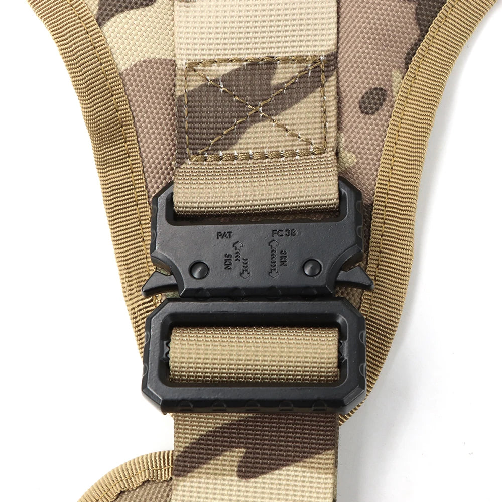Tactical Military Dog Harness Set with Patches - view 17
