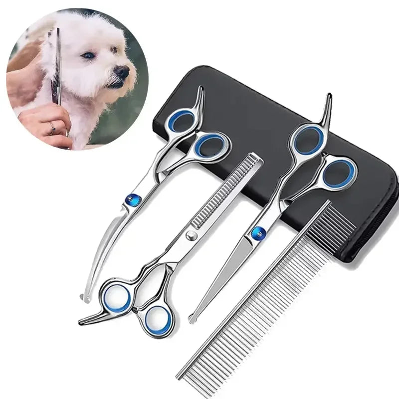 Round-Tip Pet Grooming Scissors (Ambidextrous)