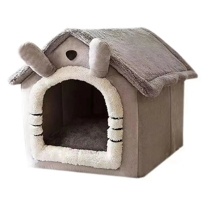 All-Season Removable Washable Dog House Bed - alternate angle