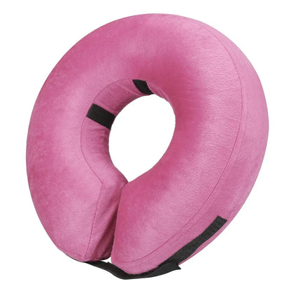 Inflatable Recovery Cone Collar for Dogs and Cats - L / Pink