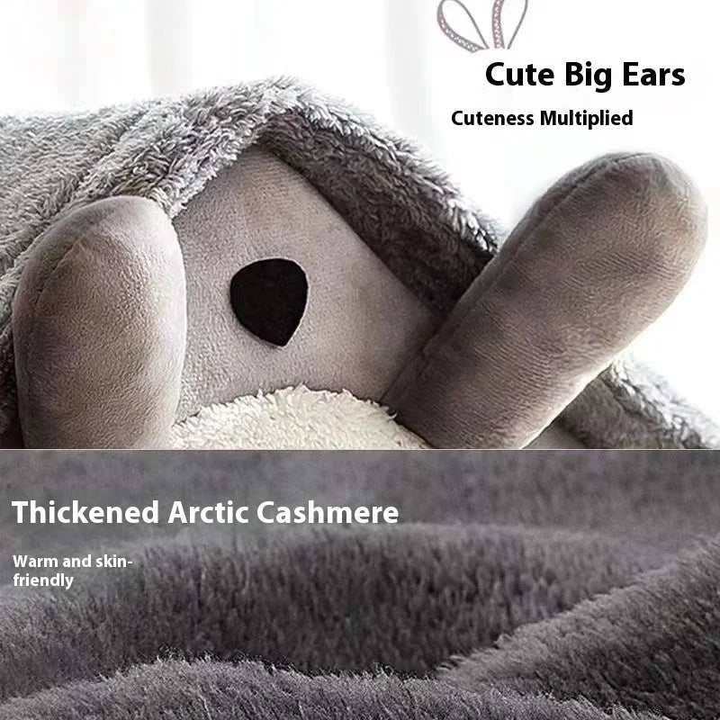 All-Season Removable Washable Dog House Bed - in use