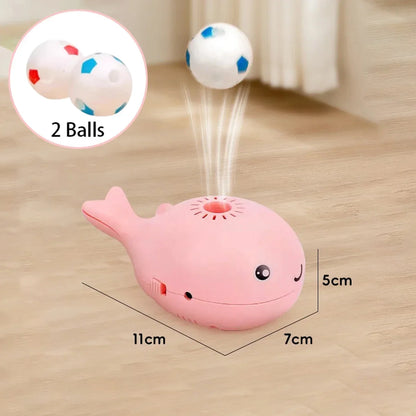 Interactive Whale Jet Ball Cat Toy with USB Fan - alternate angle