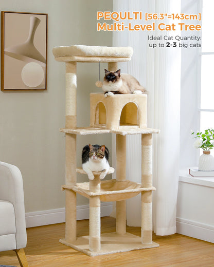 5-Level Cat Tree Tower for Large Cats with Hammock - view 12
