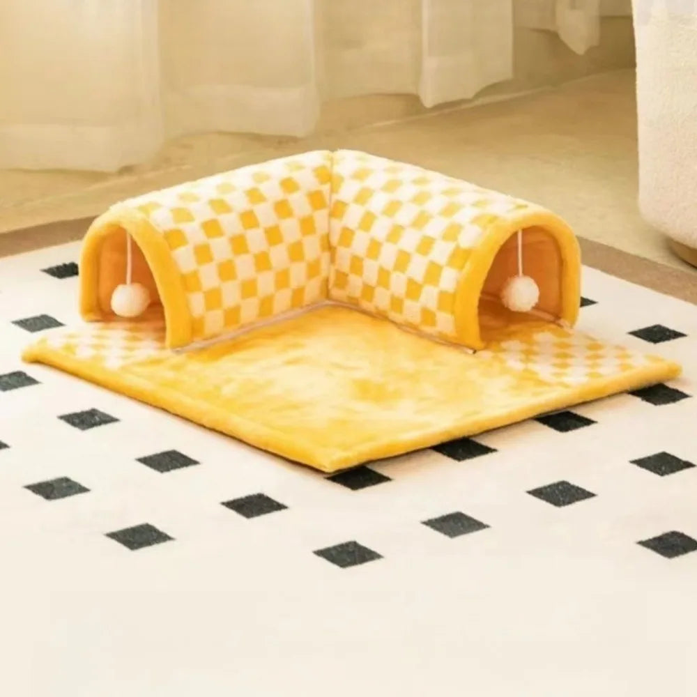 Cat Nest Tunnel with Digging Holes for All Seasons - 64X72cm