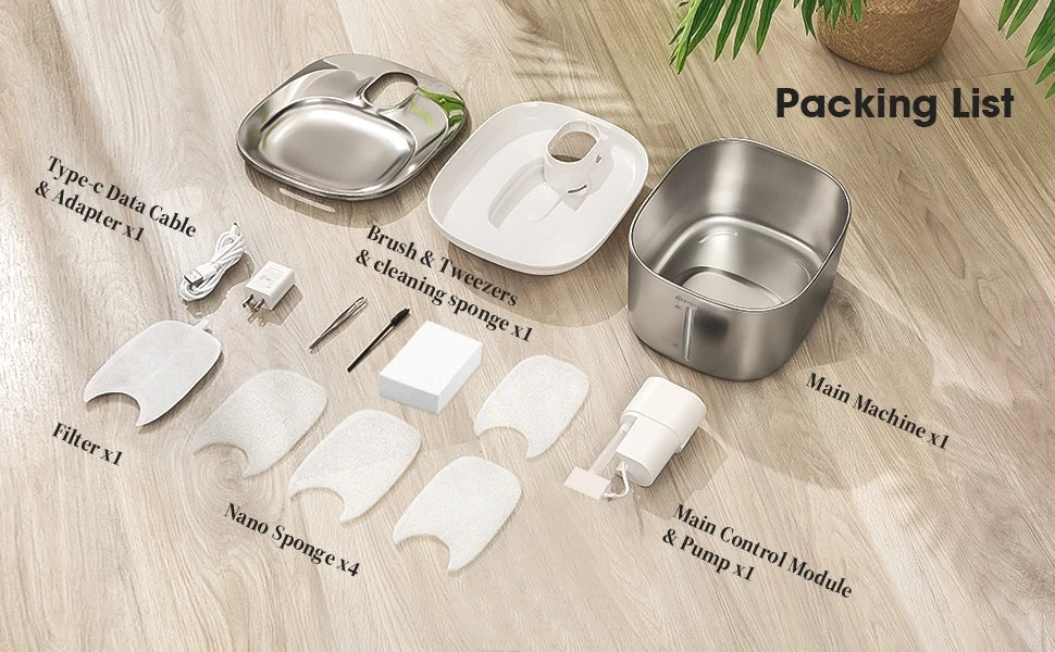 Wireless 4L Pet Water Fountain with Auto Sensor - view 15