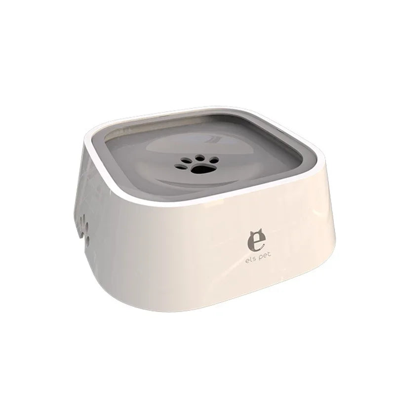 Anti-Spill Floating Pet Drinking Bowl - A-Grey