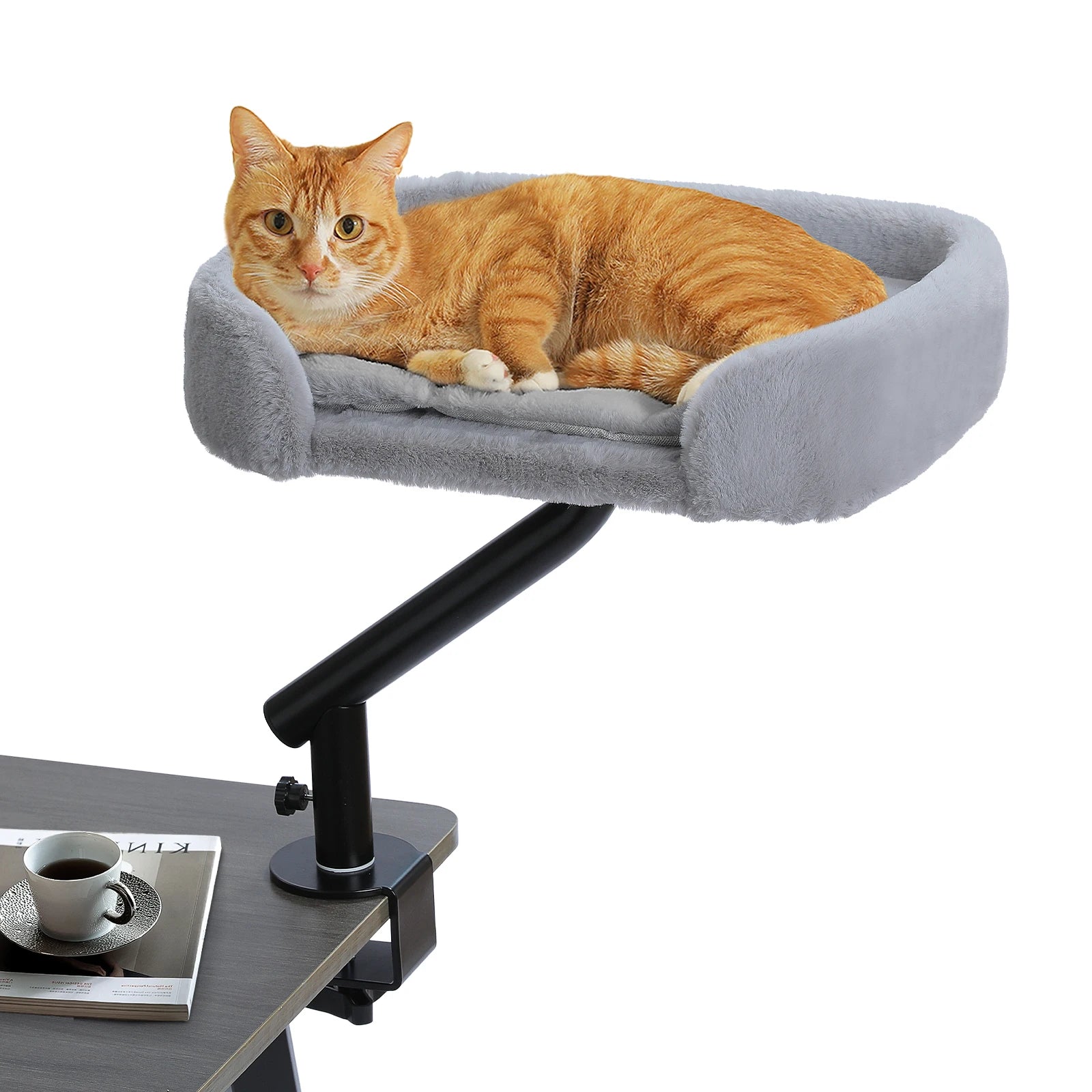 360 Degree Rotatable Cat Desk Bed with Adjustable Stand - view 25