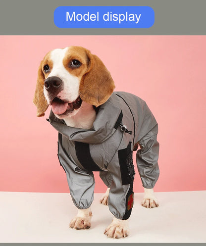 Reflective Sun-Protective Dog Raincoat Jumpsuit - view 19