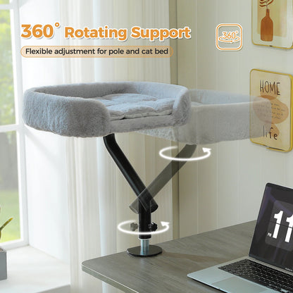 360 Degree Rotatable Cat Desk Bed with Adjustable Stand - view 14