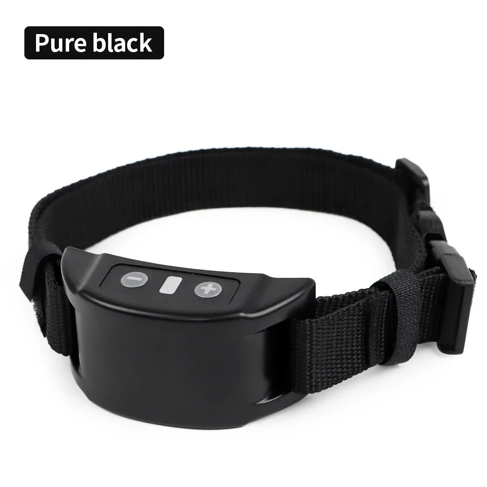 Rechargeable Anti-Bark Dog Training Collar - black