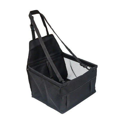 Foldable Dog Car Seat Cover and Travel Hammock - Black