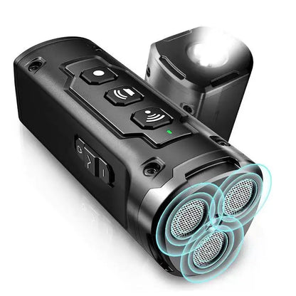 Ultrasonic Dog Repeller and Training Device with LED - Black