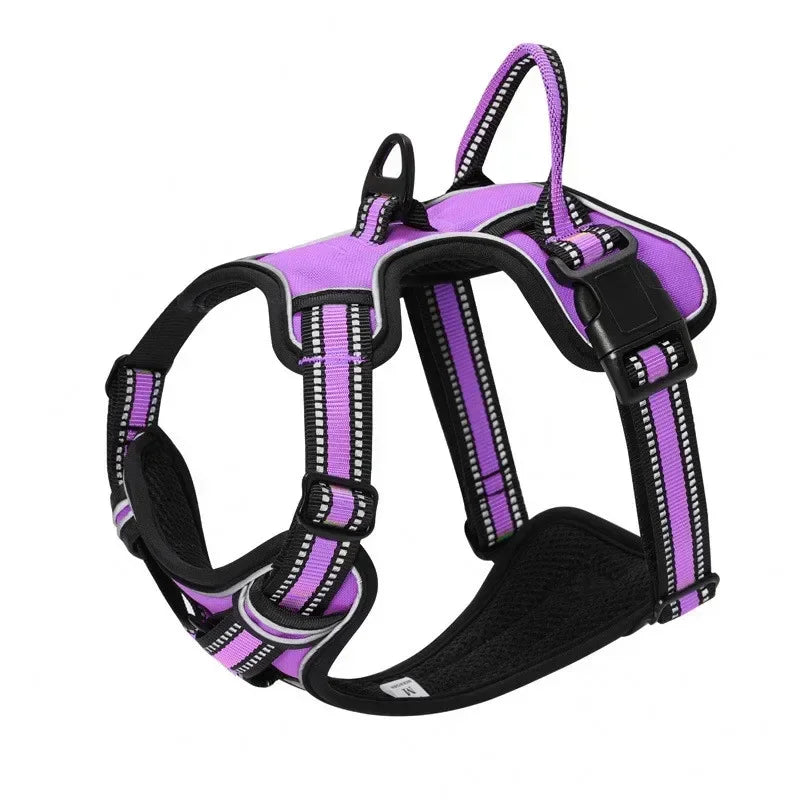Adjustable No-Pull Reflective Dog Harness