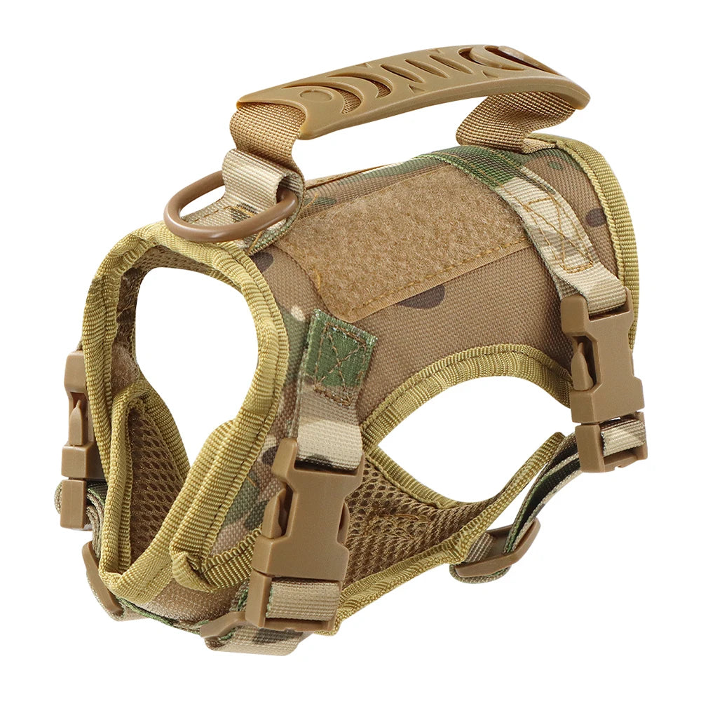 Tactical Escape-Proof Cat Harness with Control Handle - Camouflage harness