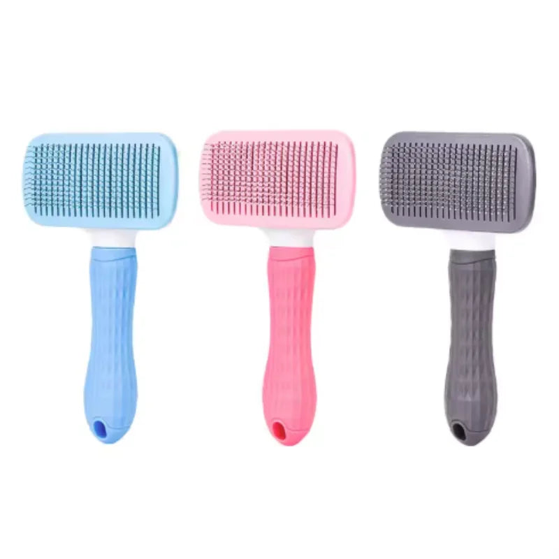 Self-Cleaning Needle Pet Comb for Cats and Dogs - side view