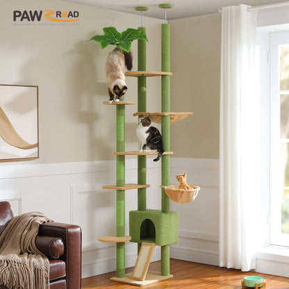Adjustable Cactus Floor-to-Ceiling Cat Tree