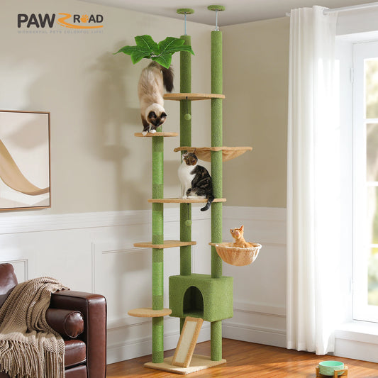 Adjustable Cactus Floor-to-Ceiling Cat Tree
