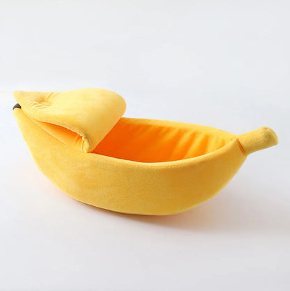Cozy Banana-Shaped Cat Bed and Kennel - view 15