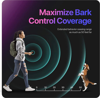 Ultrasonic Dog Repeller and Training Device with LED - lifestyle