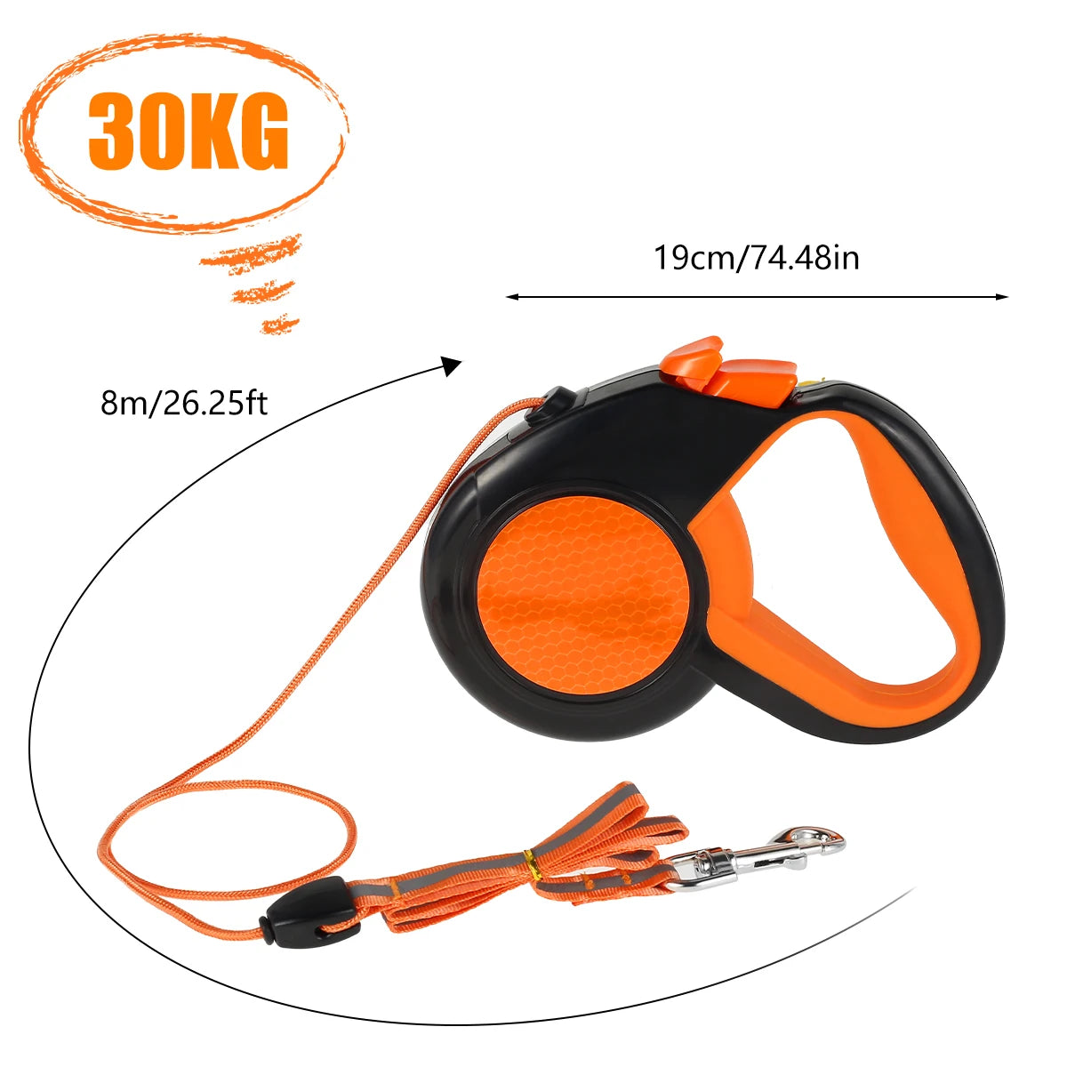 Hands Free Dog Leash with Waist Bag and Reflective Belt - view 15