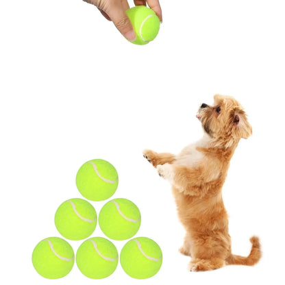 2-Inch Tennis Balls for Dogs (12 Pack, Launcher Compatible) - side view