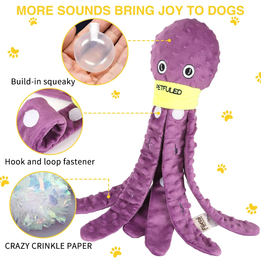 Octopus Snuffle Dog Toy for Slow Eating - feature view