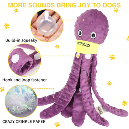 Octopus Snuffle Dog Toy for Slow Eating - feature view