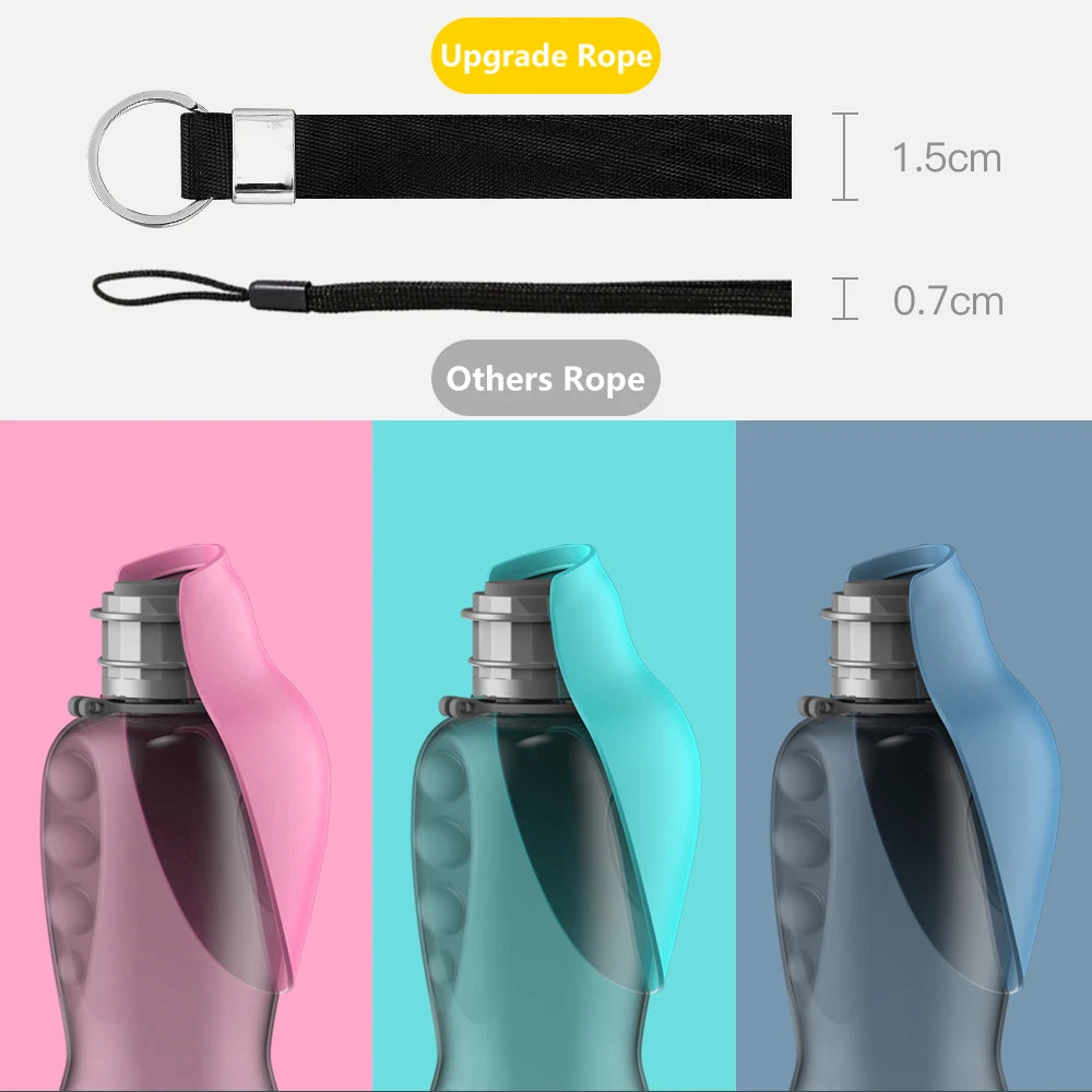 800ml Portable Dog Water Bottle for Travel - lifestyle