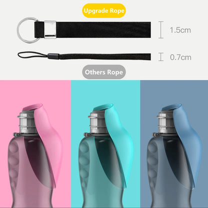 800ml Portable Dog Water Bottle for Travel - lifestyle