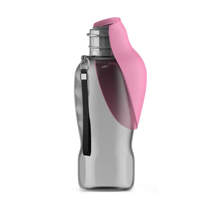 800ml Portable Dog Water Bottle for Travel - Pink / 800ml