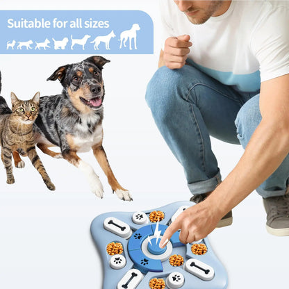 Slow Feeder Puzzle Bowl for Dogs and Cats - lifestyle