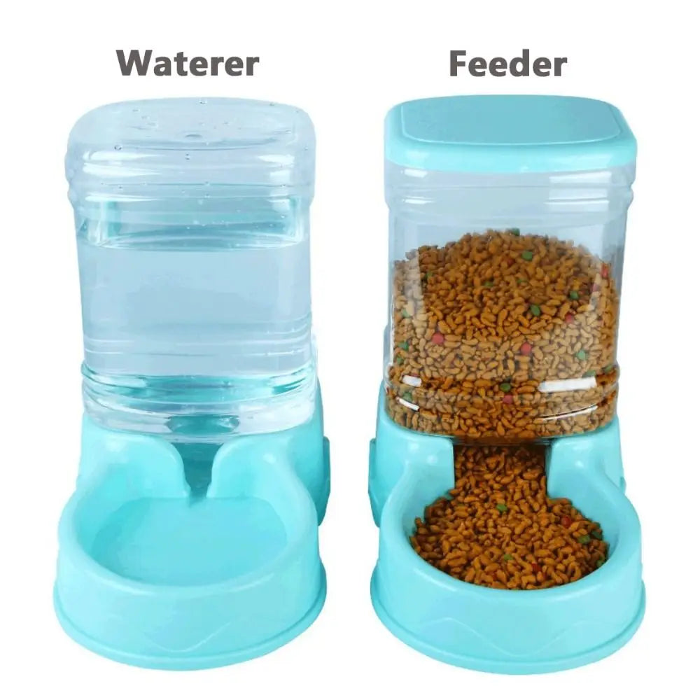 3.8L Automatic Pet Feeder and Water Fountain