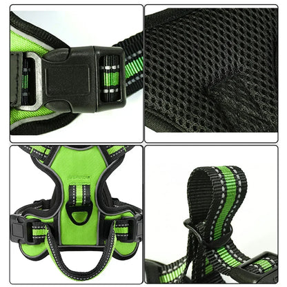 Adjustable No-Pull Reflective Dog Harness - alternate angle