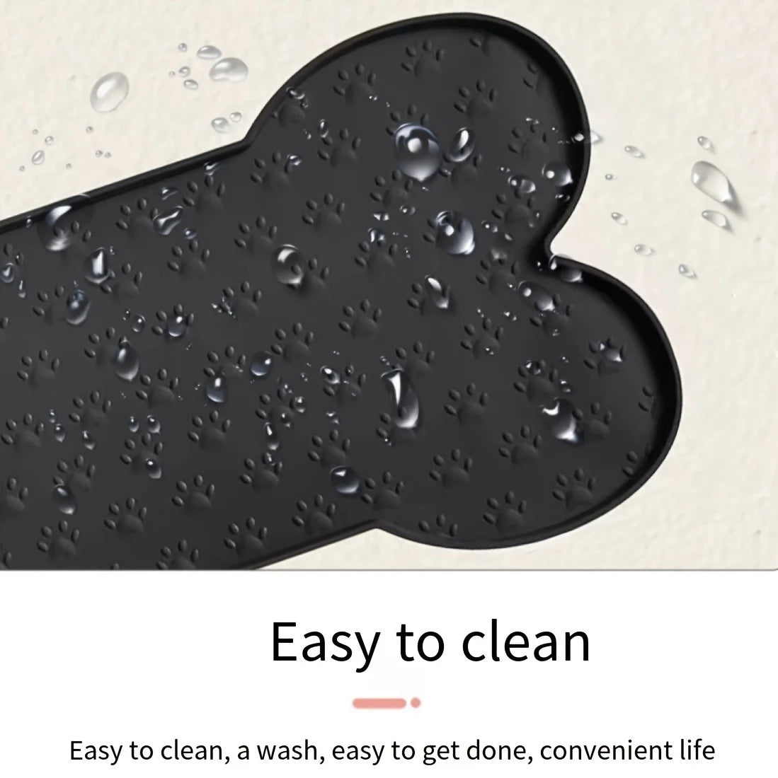 Non-Slip Silicone Pet Feeding Mat with Raised Edges - detail