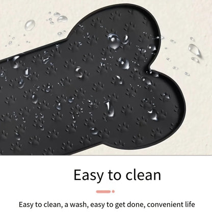 Non-Slip Silicone Pet Feeding Mat with Raised Edges - detail