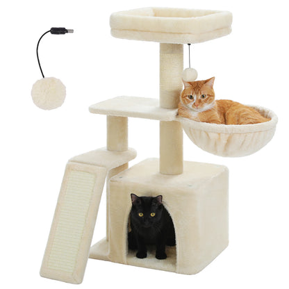 Cat Activity Tree with Hammock and Removable Perch - view 40