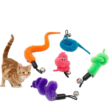 Interactive Cat Wand Worm Refill Attachments - lifestyle
