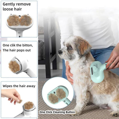 3-in-1 Steam Spray Pet Grooming Brush - view 11