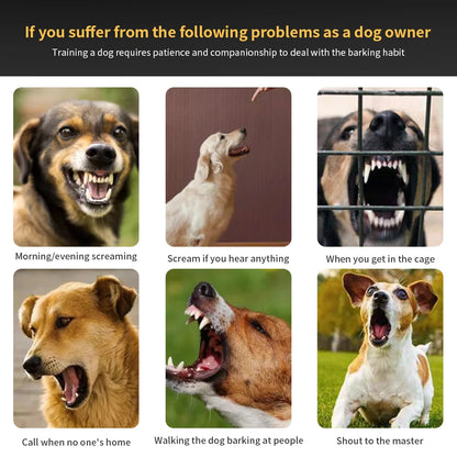 Rechargeable Anti-Bark Dog Training Collar - in use